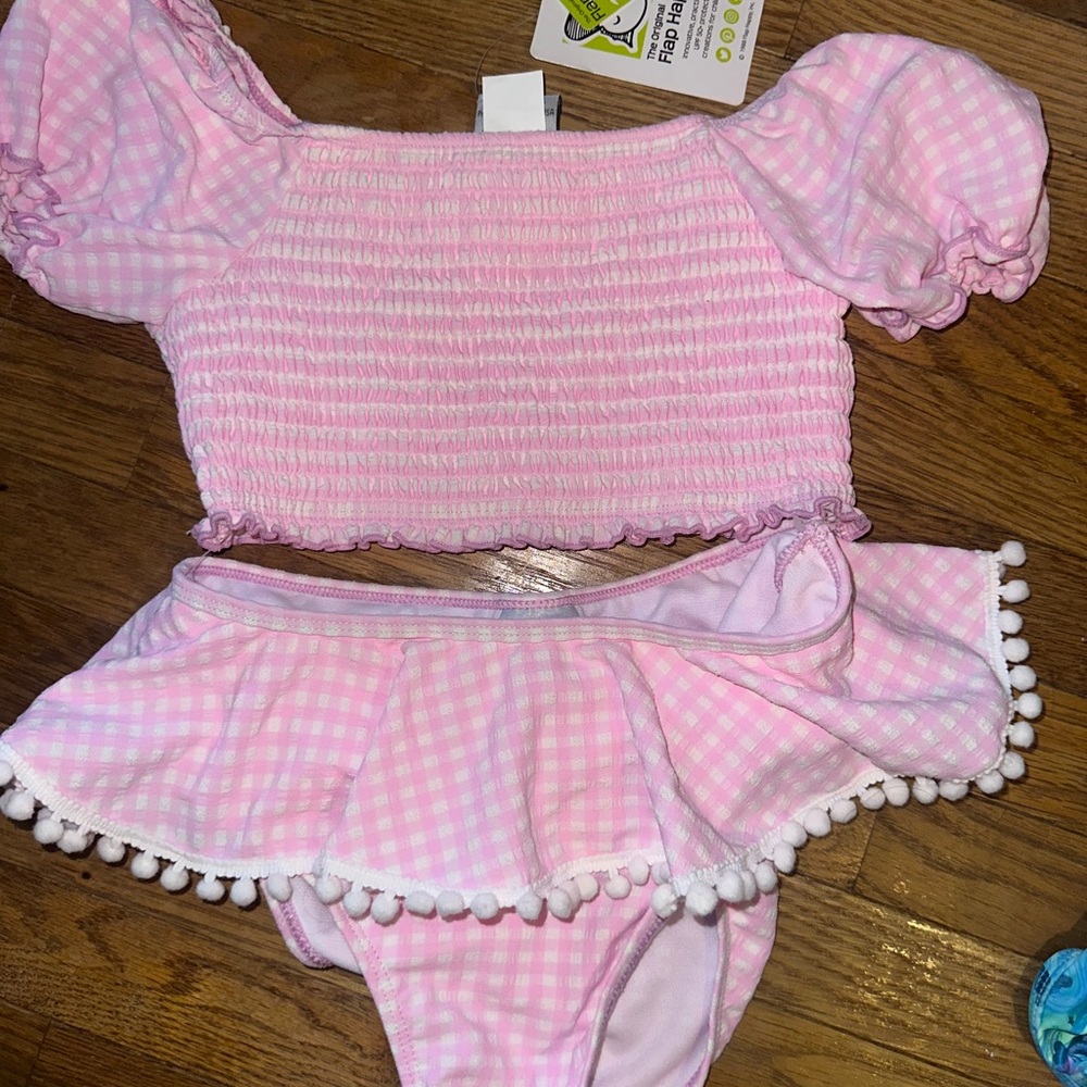 Flap Happy Pink Gingham Swimwear